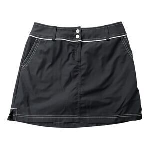 Adidas Climacool Skort Size 4 Women Black Athletic Active Polyester Pockets